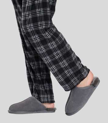 Loungeable Men Grey Sheepskin Slipper