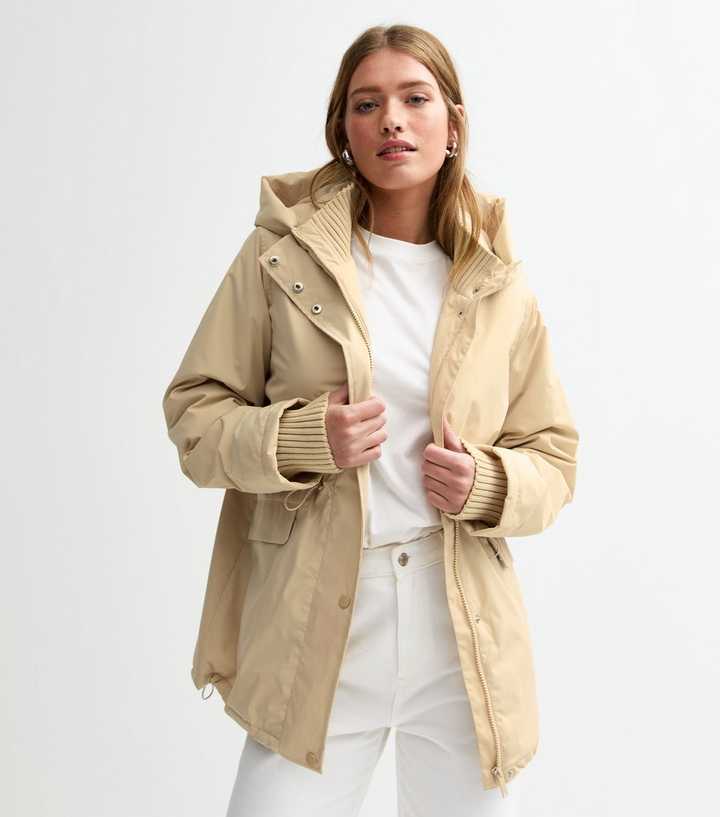 Stone Toggle Waist Padded Shell Jacket