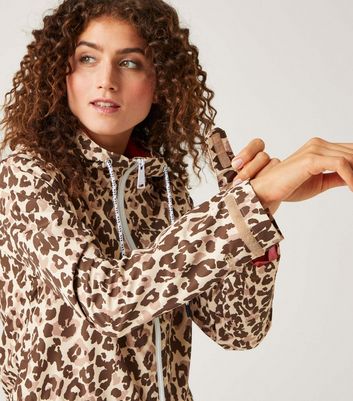 Regatta Brown Leopard Print Bayletta Waterproof Jacket