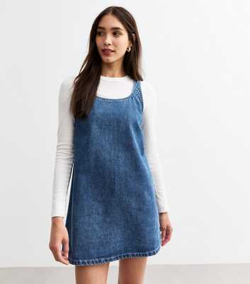 Blue A Line Denim Dress