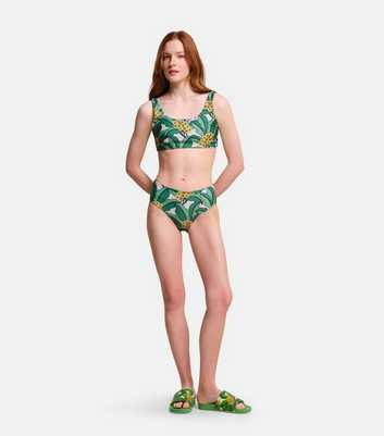 Regatta Orla Kiely Green Floral Reversible Bikini Set