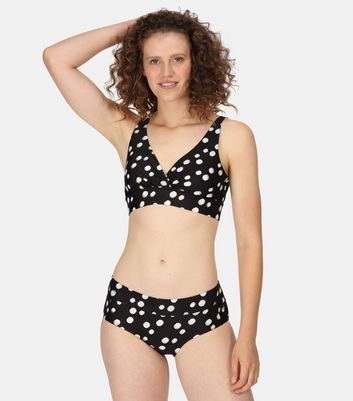 Regatta Black Spot Paloma Bikini Top New Look