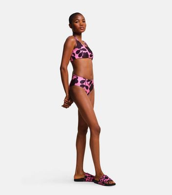 Regatta Orla Kiely Pink Floral Reversible Bikini Set New Look