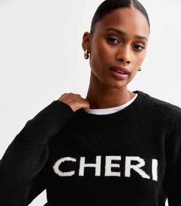 Black Cheri Knit Jumper