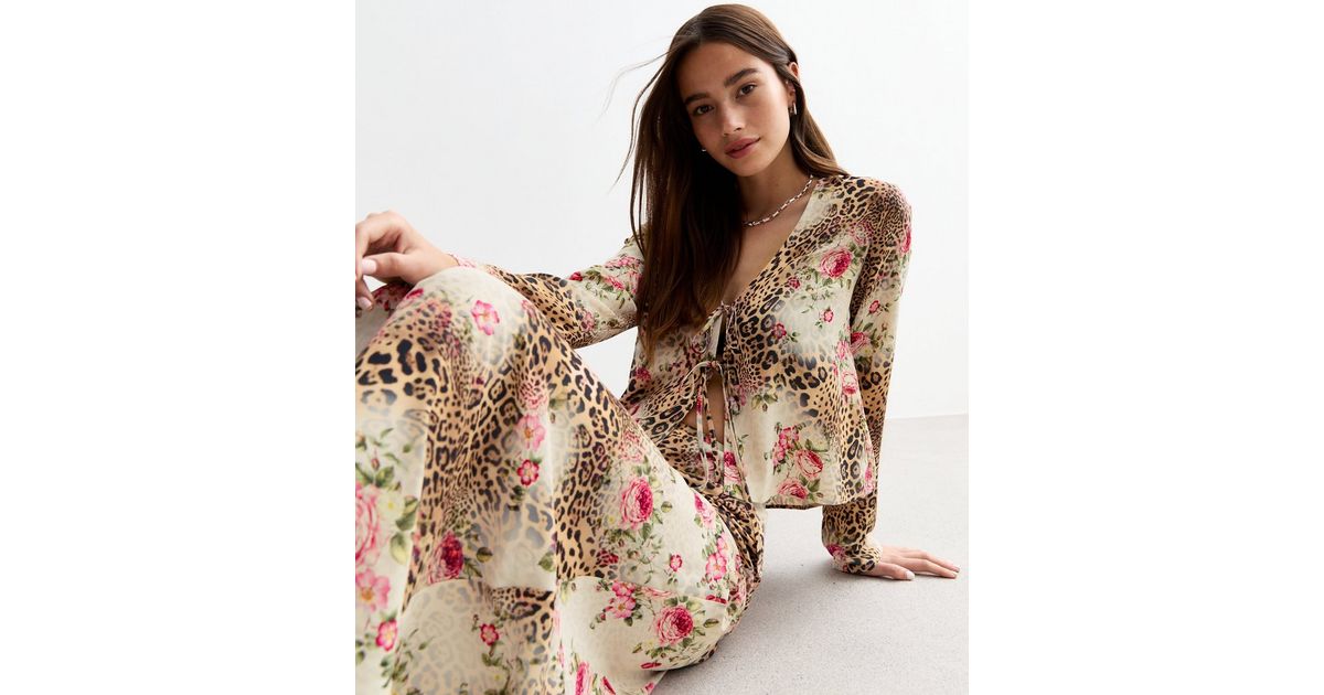 Mix Up Skirt in Rose Leopard main image 1