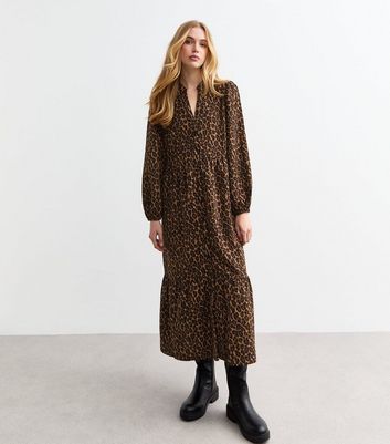 leopard print smock top