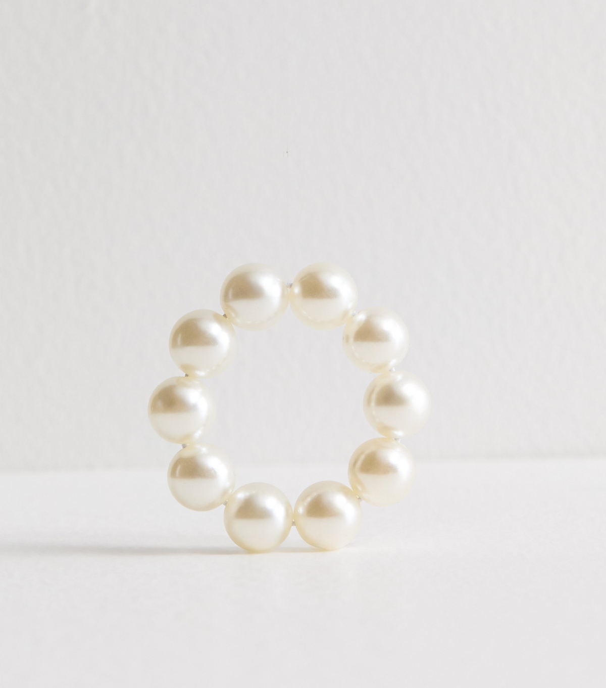 Cream Faux Pearl Hairband New Look