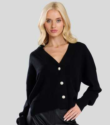 Finding Friday Black Diamanté Knit Cardigan