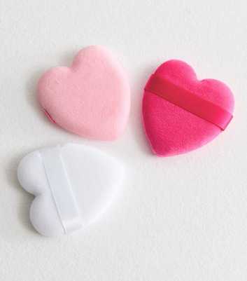 Pack of 3 Multicoloured Heart Beauty Sponges