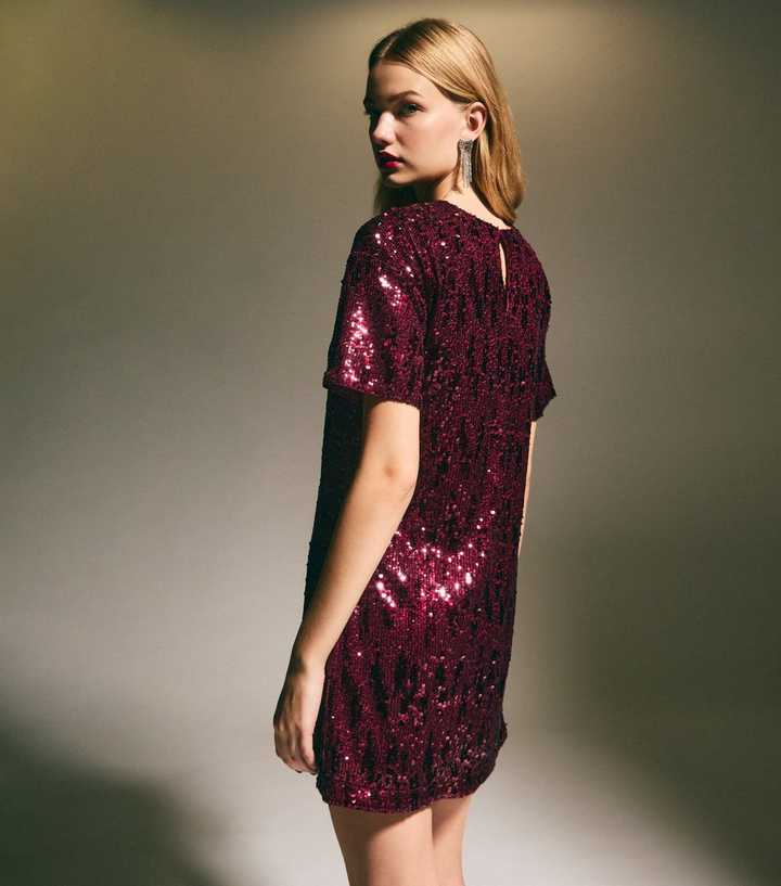 knee length dresses for ladies CUPIDON MINI SEQUIN DRESS main image 0