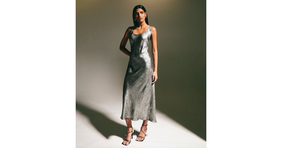 sachin and babi light blue dress Rosa Silver Sequin Slip Dress  The Fashion Bible