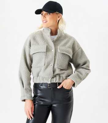 Gini London Grey Textured Jacket