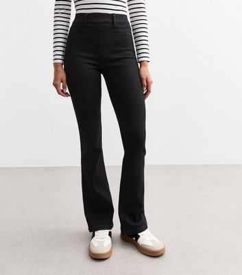 【Anyone more】[A/M] Joan Black Denim Washing Bootcut Pants Högmidjade Bootcut Jeans - Claire Washed Black MADLADY