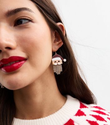 Christmas tassel earrings discount