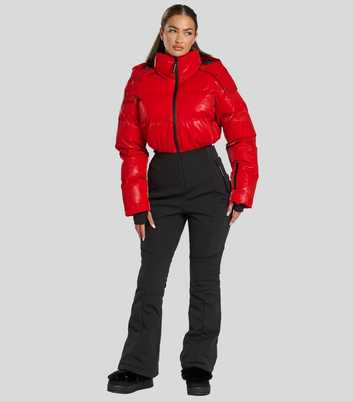 South Beach Red Padded Jacket and Flared Trousers 