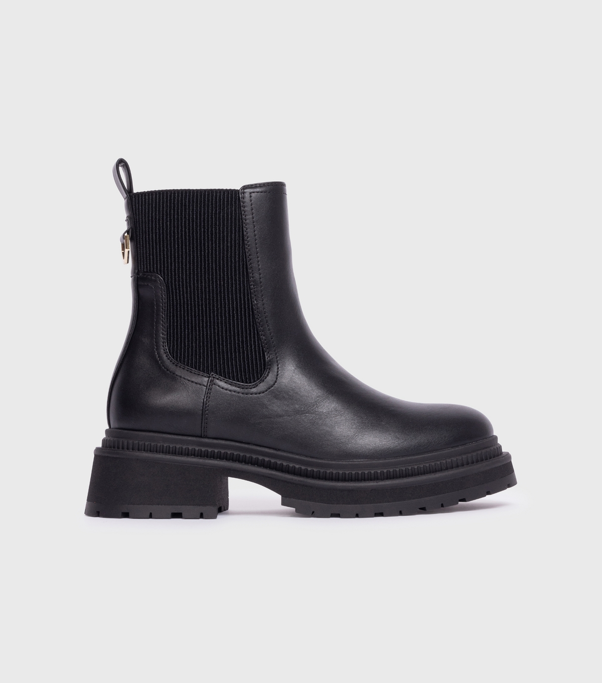 Women's Black Faux Leather Chelsea Boots London Rebel New Look