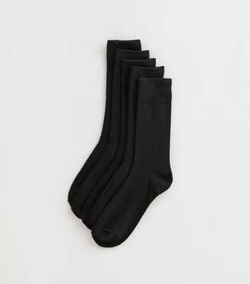 Mens Pack Of 5 Black Socks