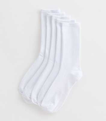 Pack Of 5 White Tube Socks