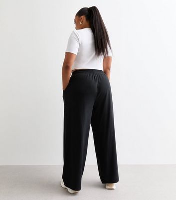 Wide leg joggers plus size sale