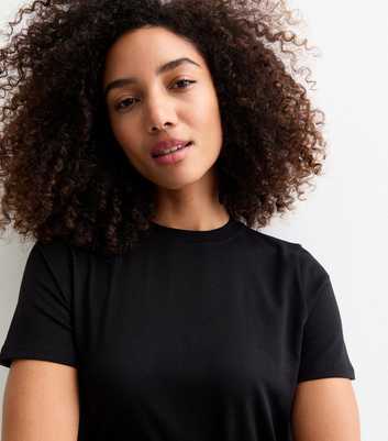 Black Cotton Jersey T-Shirt 