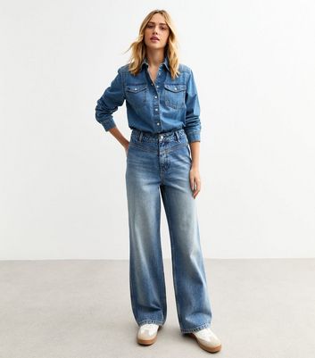 Couverture De Selle Western Kimes Jeans - Laine Oversize 34x42 - Bleu Ciel