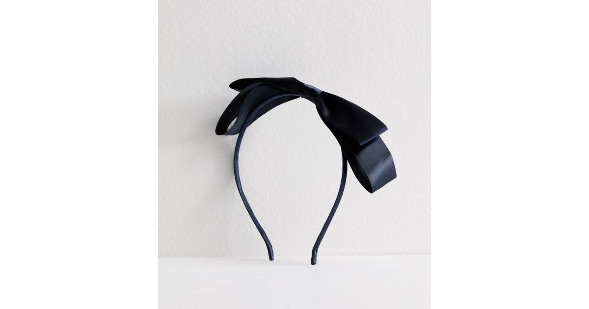 Distinctive Hats Satin Bow on headband in Cobalt 19400-COB main image 0