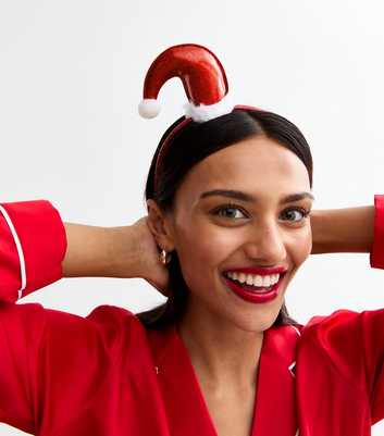 Red Santa Hat Christmas Headband