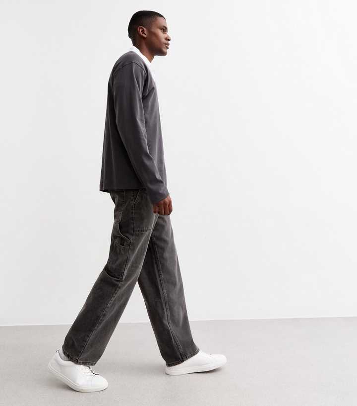 	 Washed Black Relaxed Carpenter Jeans
