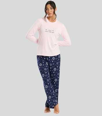 Loungeable Pink Pattern Go Where The Stars Go Pyjama Set