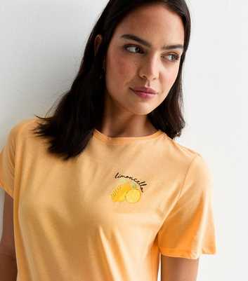Yellow Limoncello Print Cotton T-Shirt