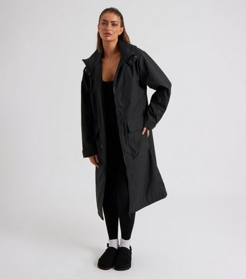 Urban Bliss Black Hooded Oversized Anorak New Look