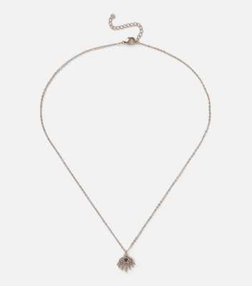 Freedom Gold-Tone Crystal Eye Charm Necklace