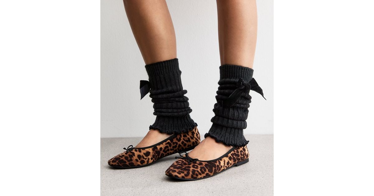 Amazing Cre Knit Leg Warmer - Black
