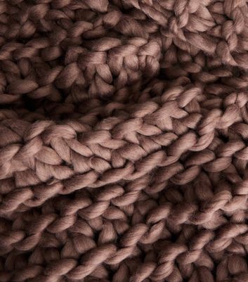 Brown Chunky Knit Scarf New Look