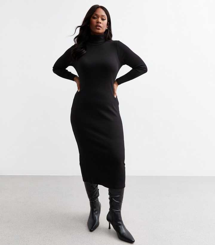 bodycon bump friendly dress Turtleneck Sleeveless Bodycon Maxi Dress main image 1