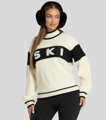 South Beach Off White Ski Jumper