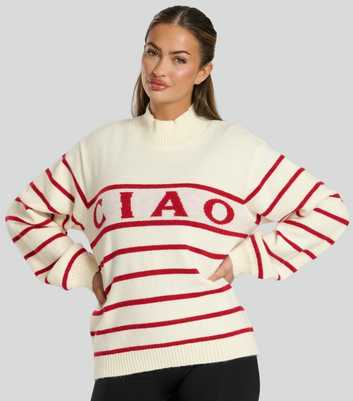 South Beach Cream Ciao Striped Jumper