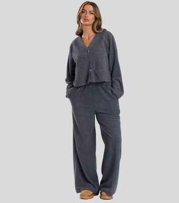 Womens fuzzy pants top
