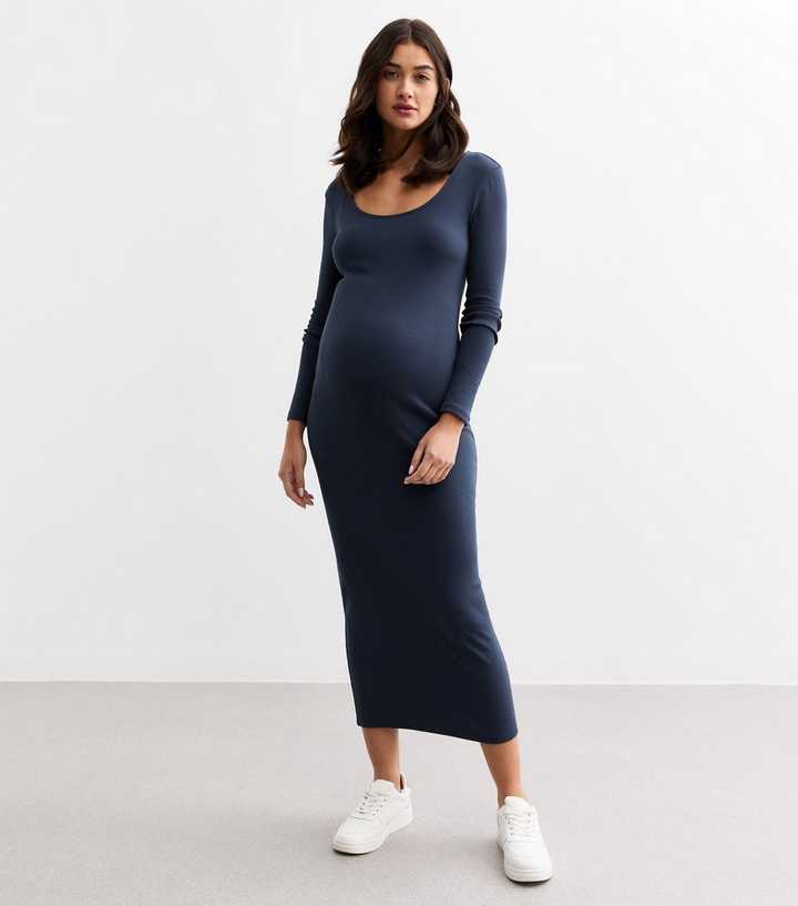 princess polly baby blue dress Women's Bright blue MAMA Fine-Knit Dress main image 0