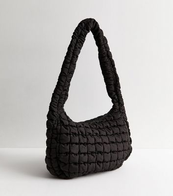 Black long shoulder bag best sale