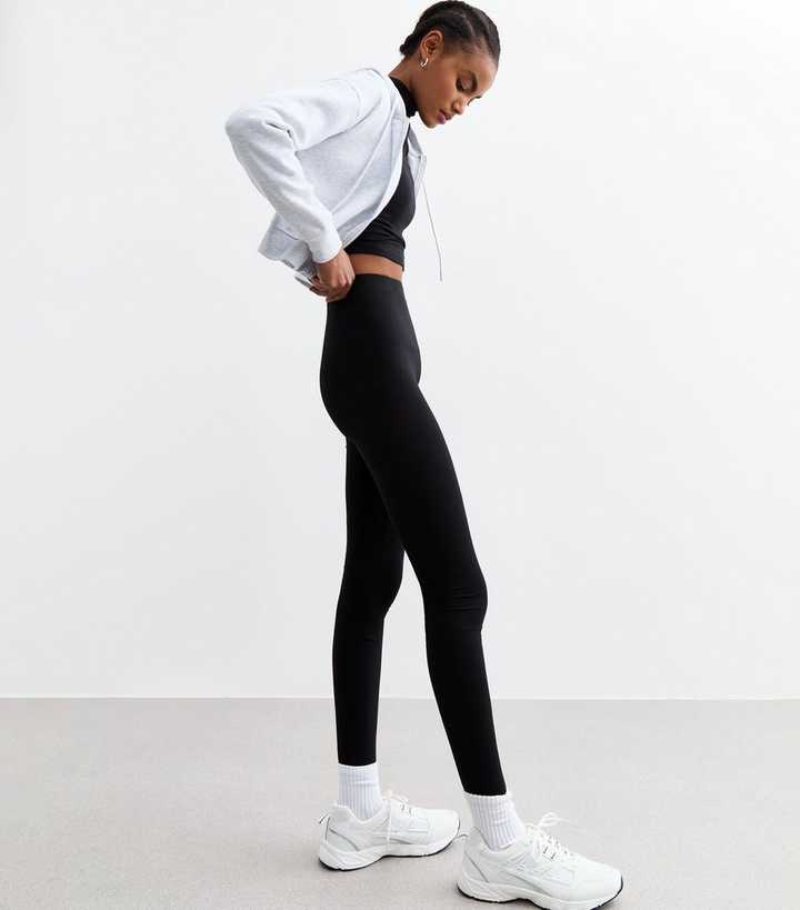 Tall Pack of Two Black Stretch Cotton Leggings