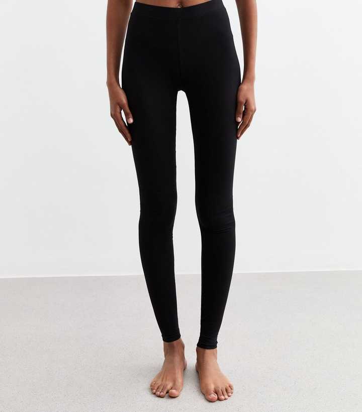 Tall Pack of Two Black Stretch Cotton Leggings