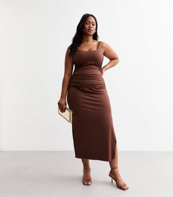 Ruched midi on sale