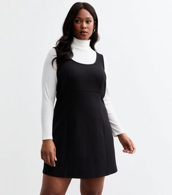 Black pinafore on sale