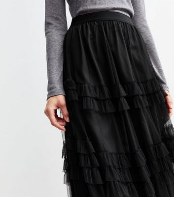 Black tulle skirt new look hotsell