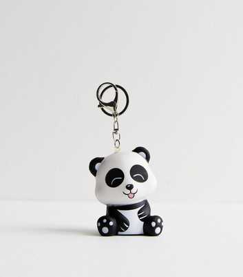 Black Panda Foam Squishy Bag Charm