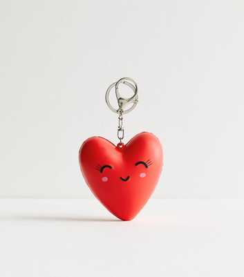 Red Smiling Heart Keyring