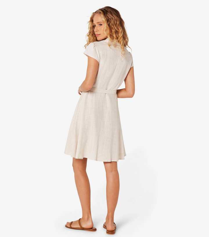 chinese dress ladies Apricot Linen effect dress  belle-morn-boutique