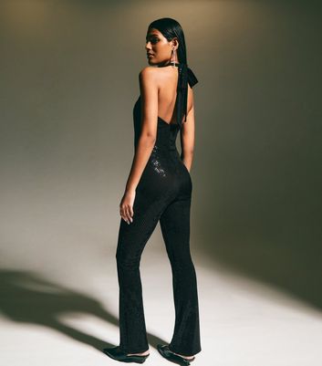 New look halter neck jumpsuit online