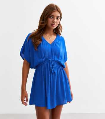 Girls Blue Swim Kaftan